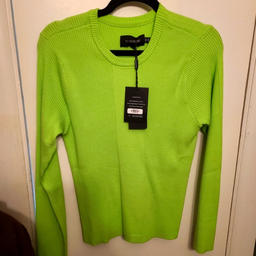 Lime green sweater